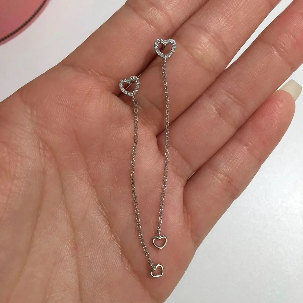 Long Classiques heart earrings in sterling silver Tous
